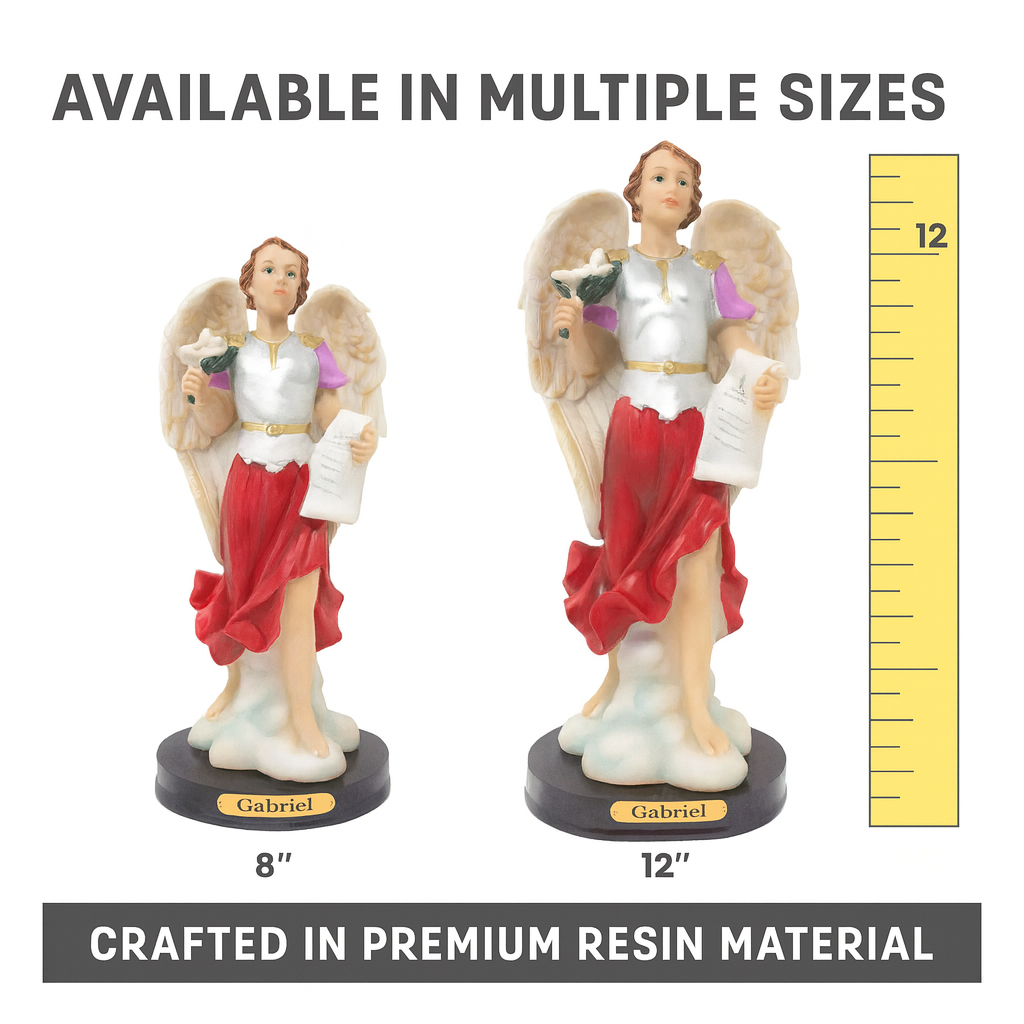 Archangel Gabriel Resin Statue – Estatua del Arcángel San Gabriel