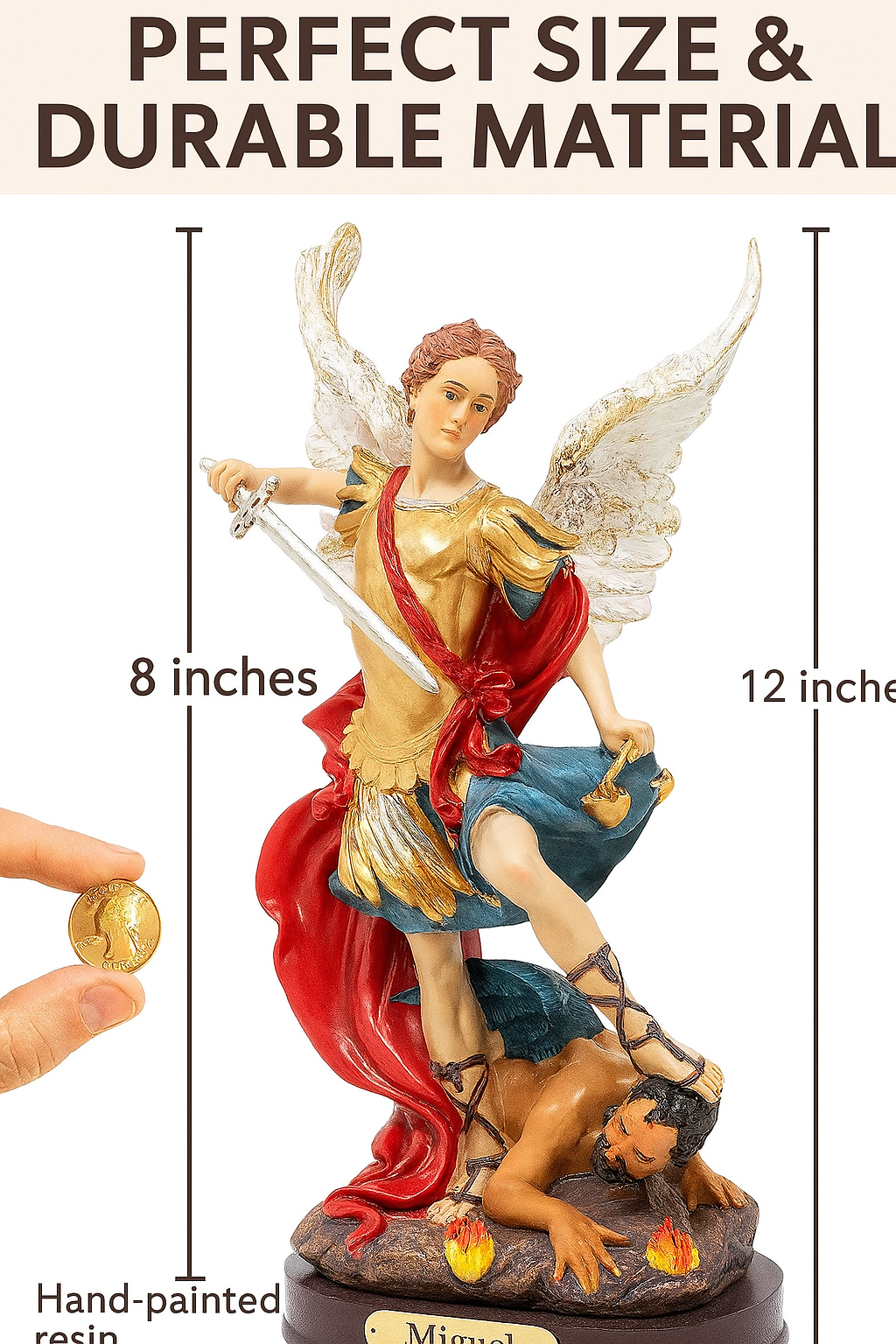 Saint Michael Archangel Statue |  San Miguel Arcángel