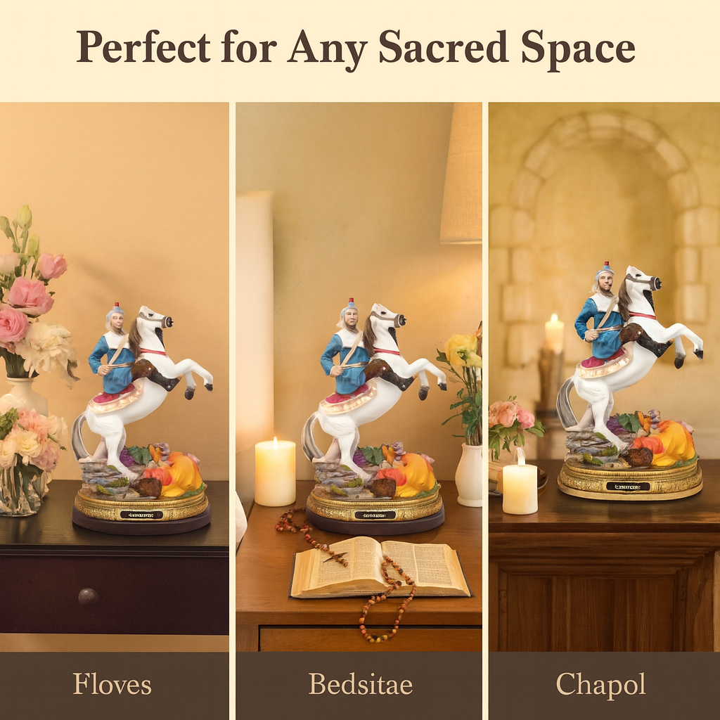 Saint James Statue / Estatua de San Santiago – Resin Catholic Figurine in 8" & 12" Sizes – Apostle & Patron