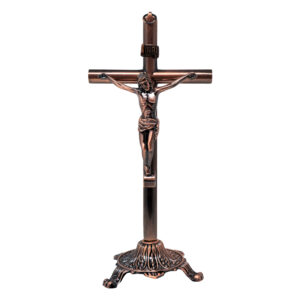 MrcjSales - Crucifix Bronze | Removable Base | Majestic Religious Art | Home Decor, and Gifts