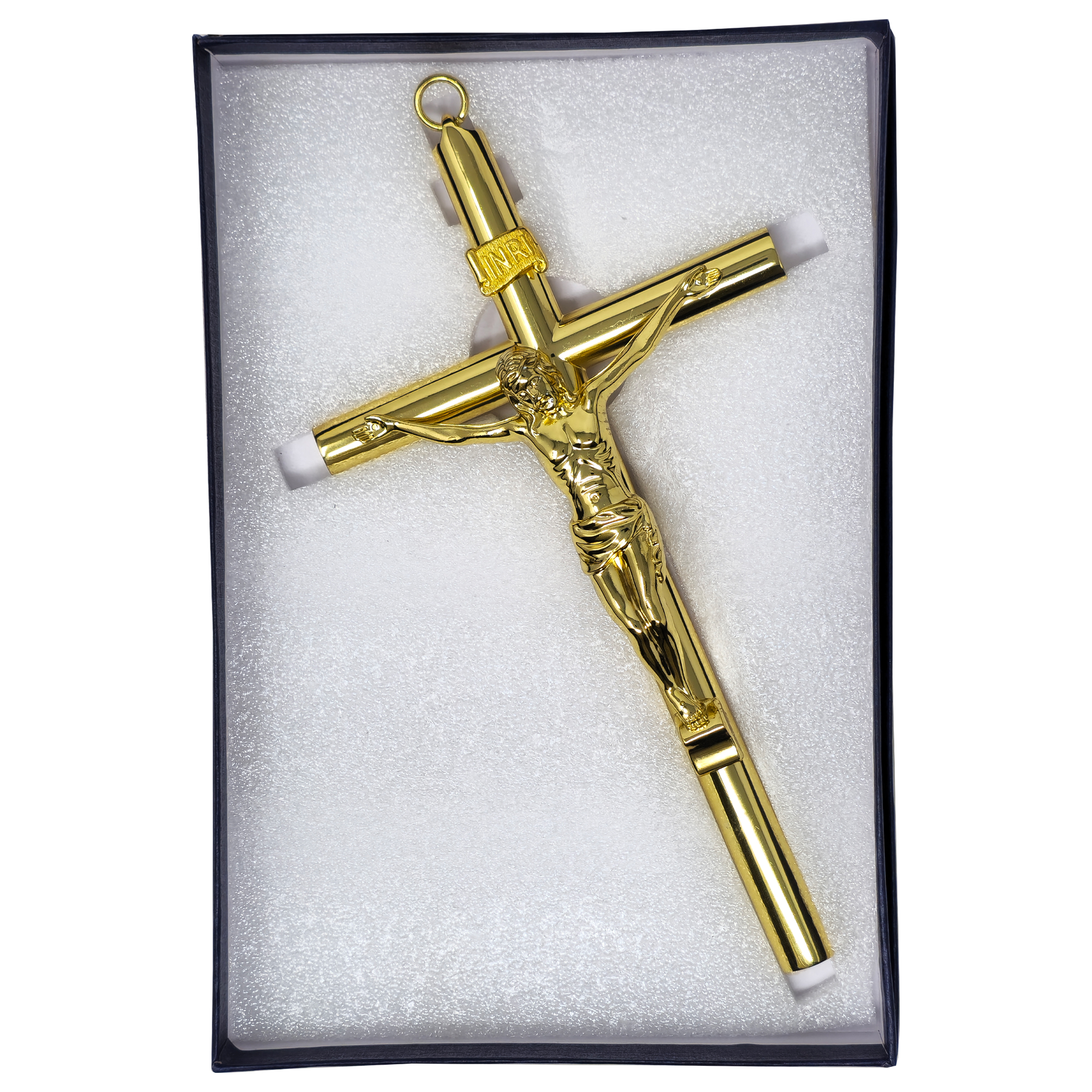 MrcjSales - Crucifix Gold | Hang | Elegant Metal Cross for Home, Church, Gifts | Multiple Sizes | Symbolic Faith