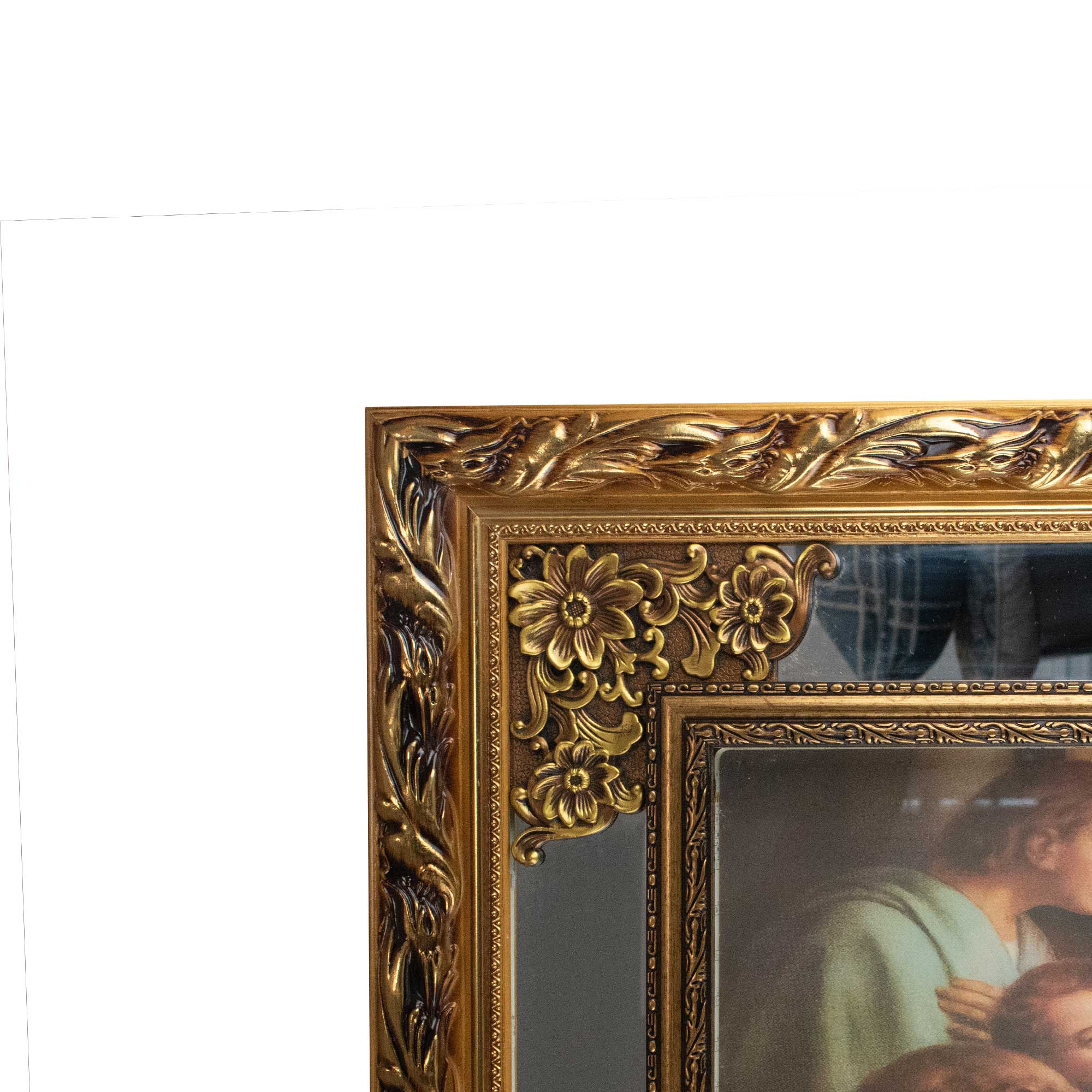 MrcjSales - Last Supper Original - Glass | Led Light Frame | Gold Double Frame | Very Detailed | Sizes 41"x26", 47"x24", 58"x28" | Suitable for Church, Events, Gifts