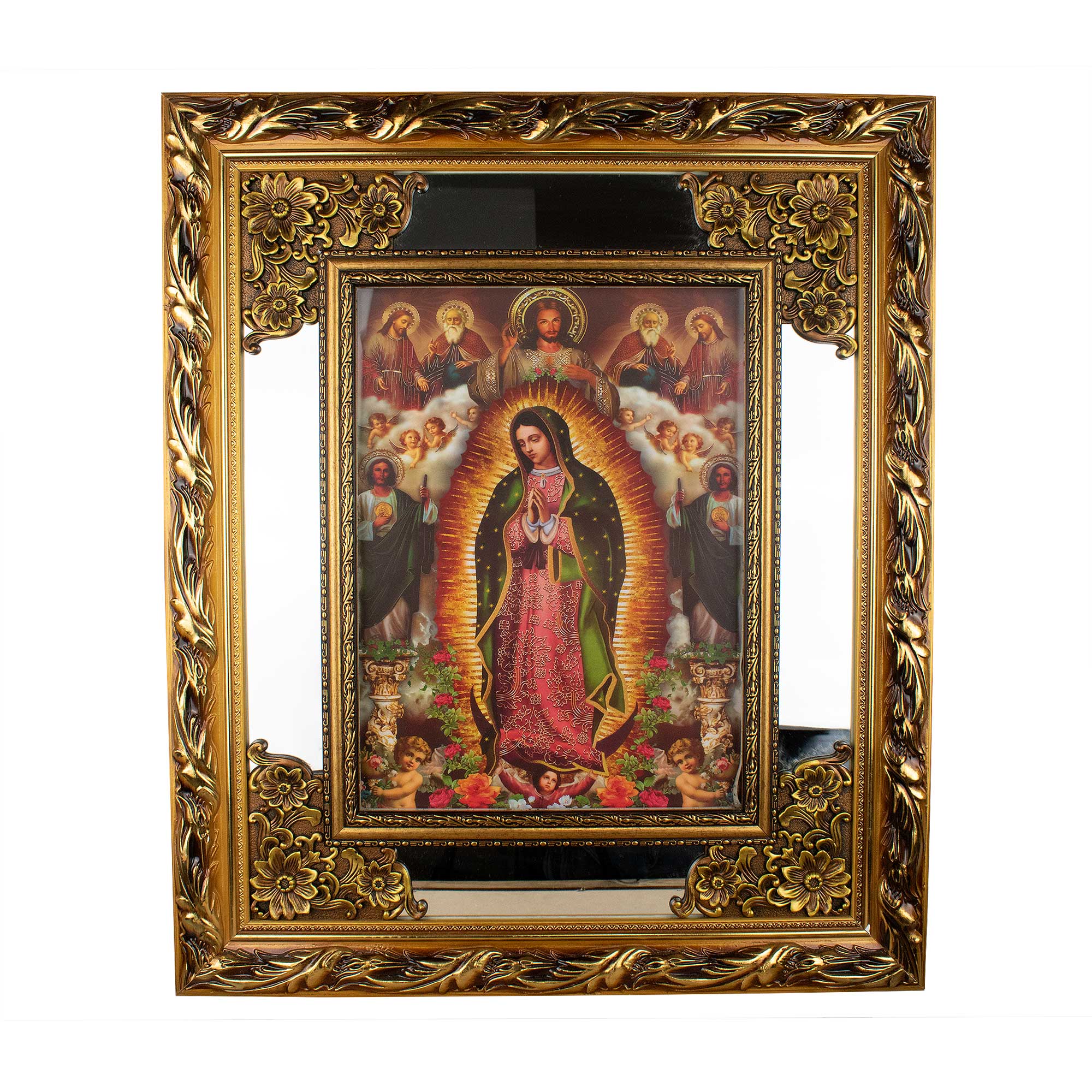 Our Lady of Guadalupe, Saint Judas, Holy Trinity - Glass | Led Light Frame