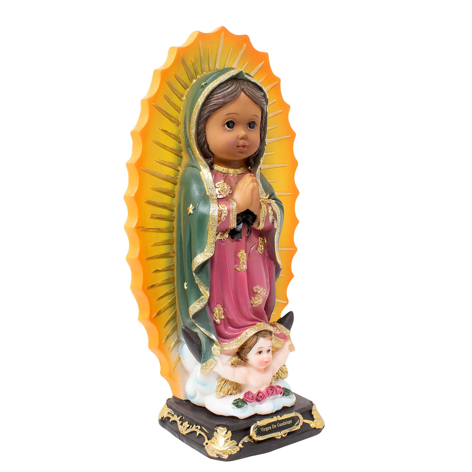 MrcjSales - Our Lady of Guadalupe Infinite Statue | Virgen de Guadalupe Resin | Multiple Sizes | Church Decor, Home Gifts, Prayers