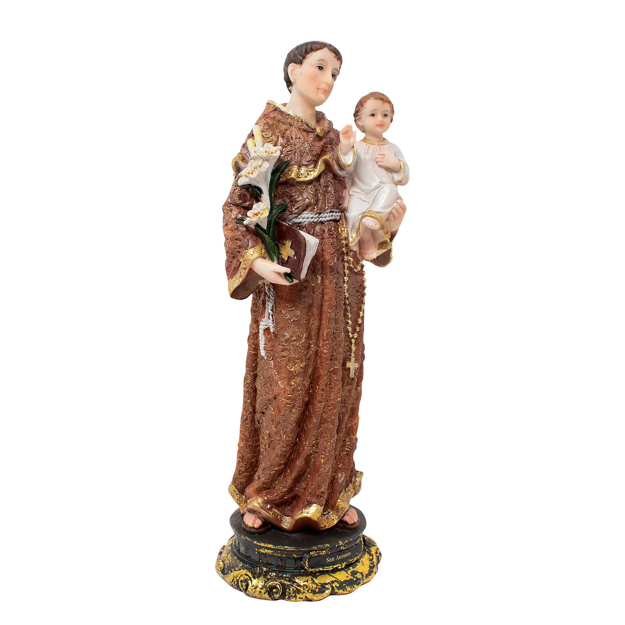 MrcjSales - Saint Anthony of Padua Resin Statue | San Antonio | Multiple Sizes | Church Decor, Home Gifts, Prayers