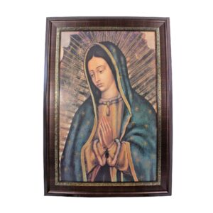 MrcjSales - Our Lady of Guadalupe Mc Marco Frame | Oil/Wood | 41x29 Inches | Very Detailed
