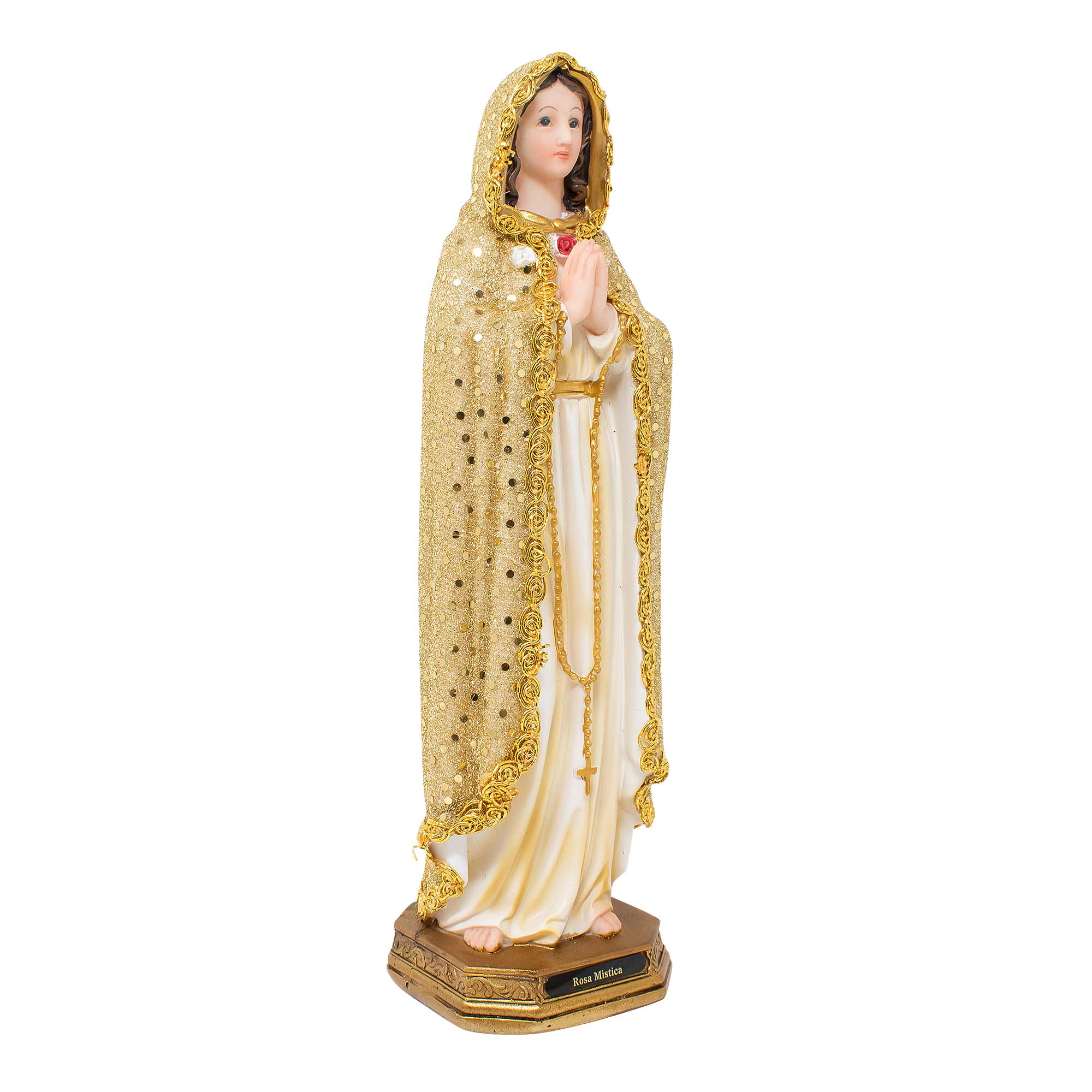 MrcjSales - Mystic Rose Dressed Resin Statue | Rosa Mística Vestida | Ideal for Church, Home Decor | Multiple Sizes Available