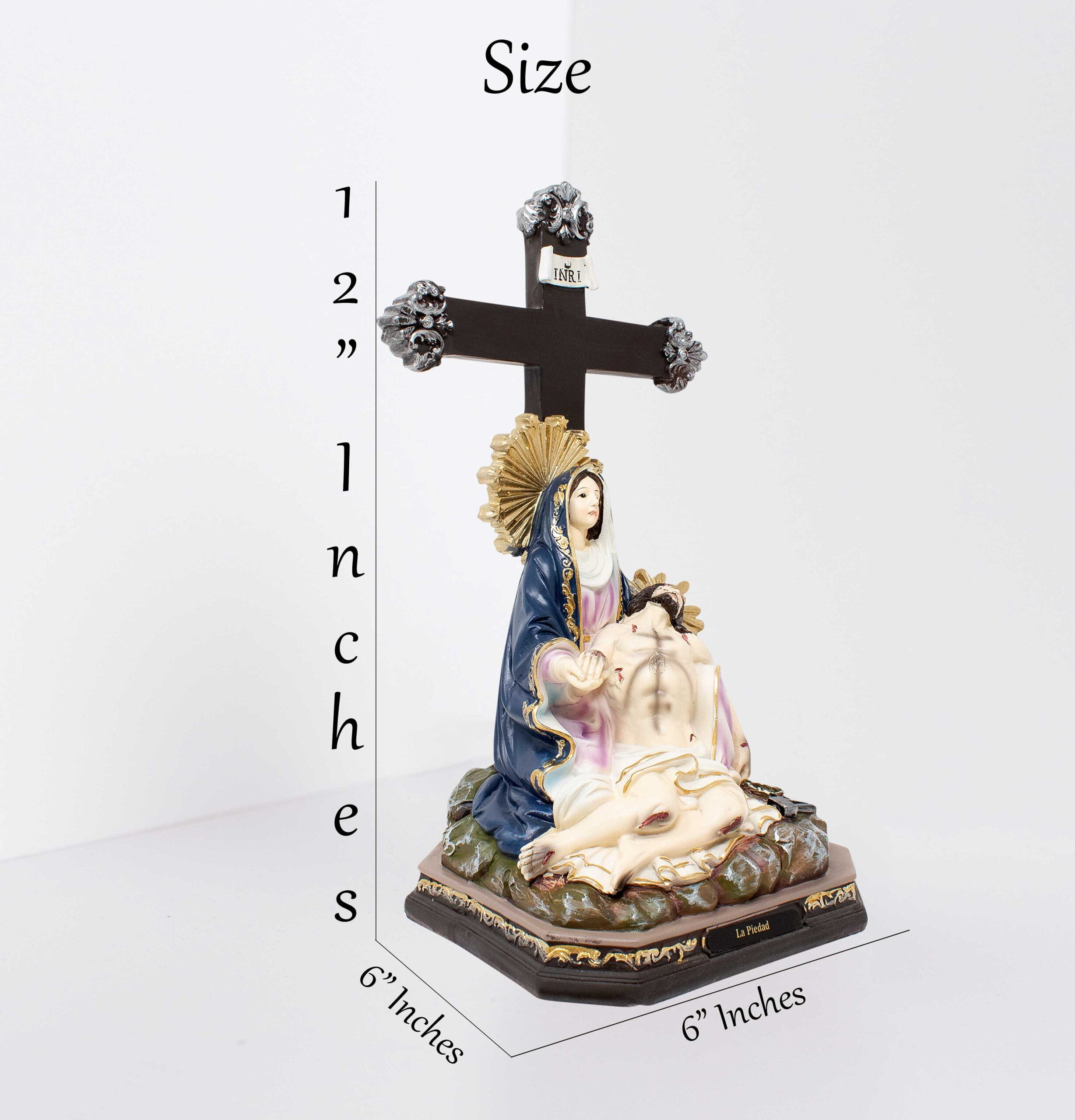 MrcjSales - Piety Resin Statue | La Piedad | Multiple Sizes | Catholic Church Decor, Home Decor, Gifts, Celebrations