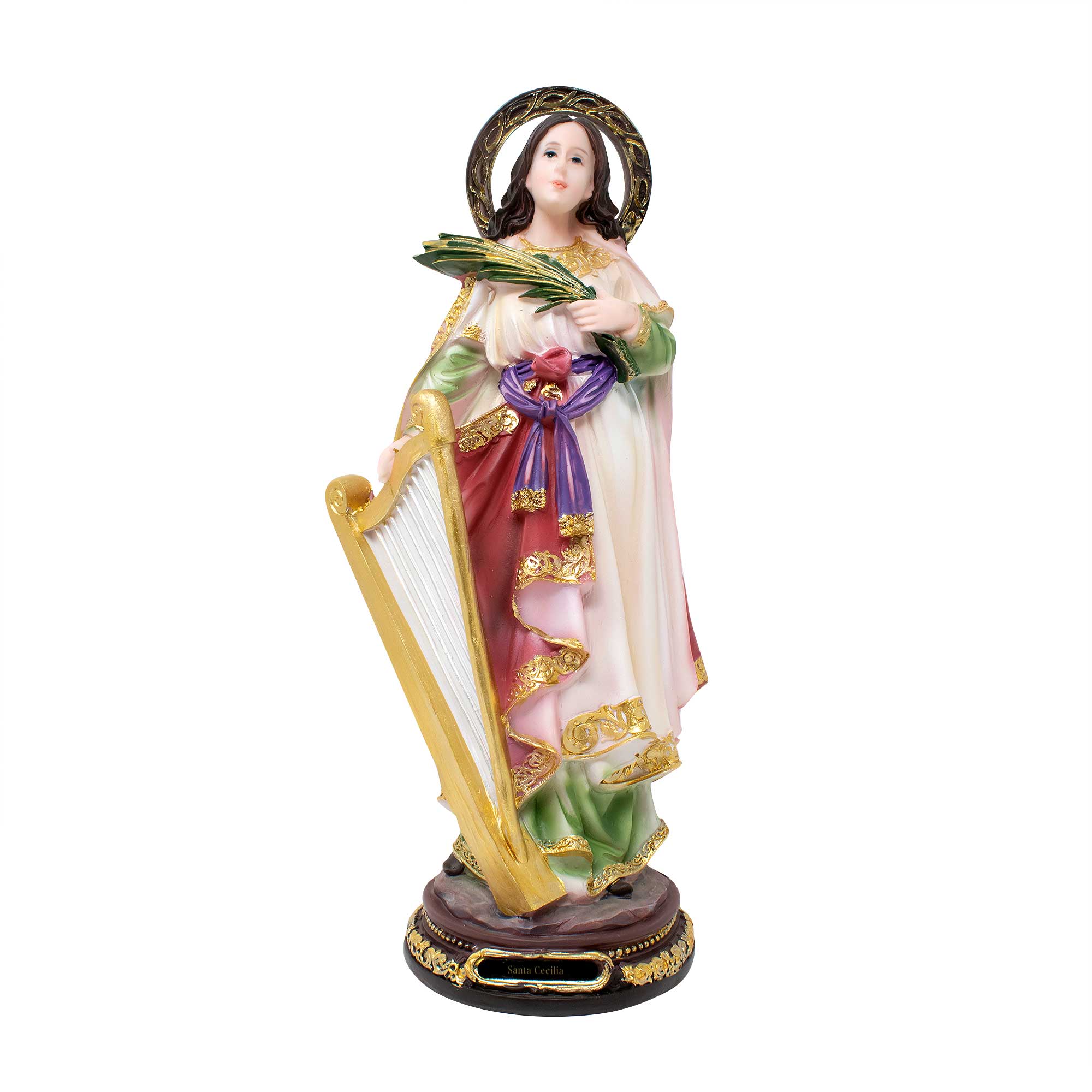 MrcjSales - Saint Cecilia - Resin Statue - Multiple Sizes | Catholic Church Decor, Gifts, Faithful Home Ornament