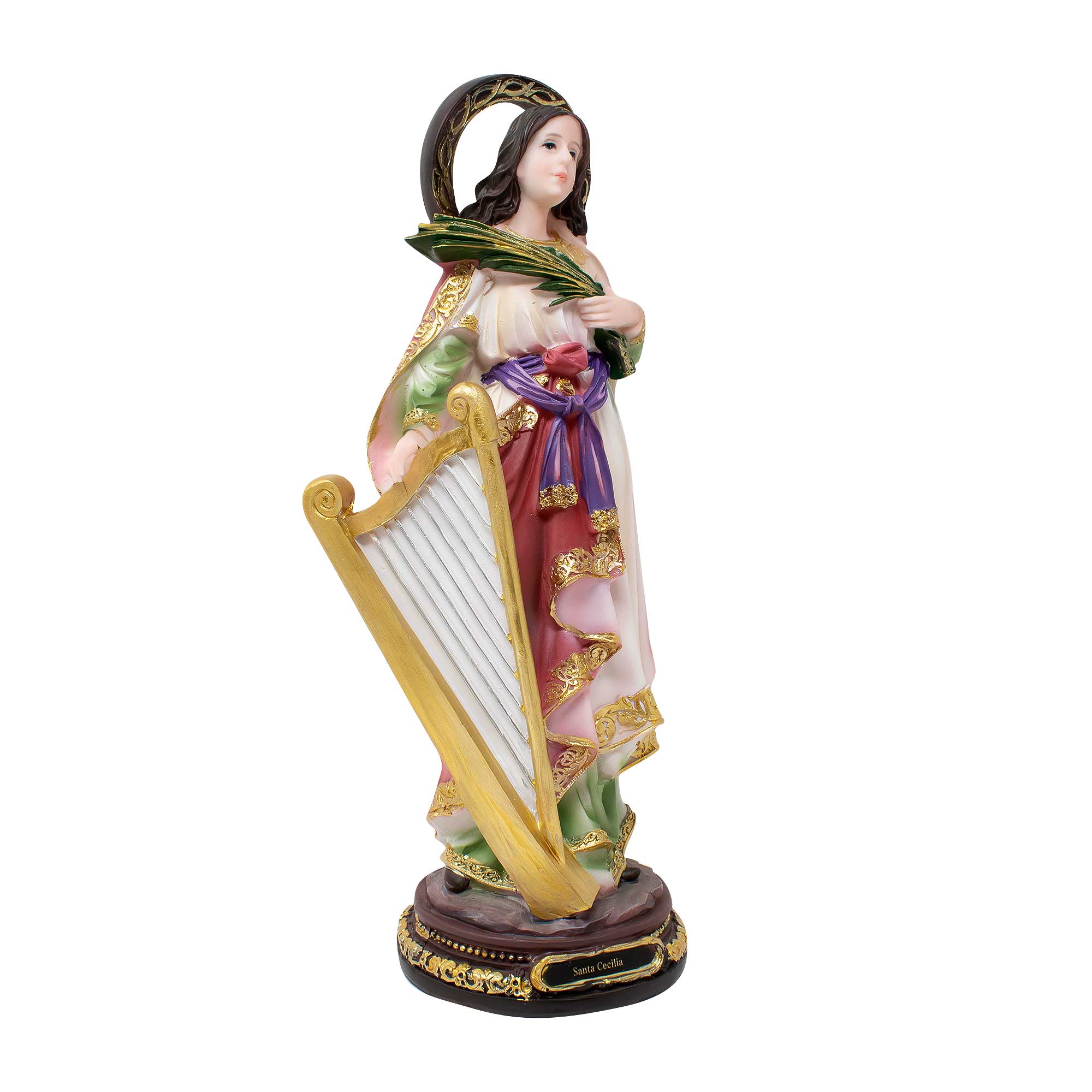 MrcjSales - Saint Cecilia - Resin Statue - Multiple Sizes | Catholic Church Decor, Gifts, Faithful Home Ornament