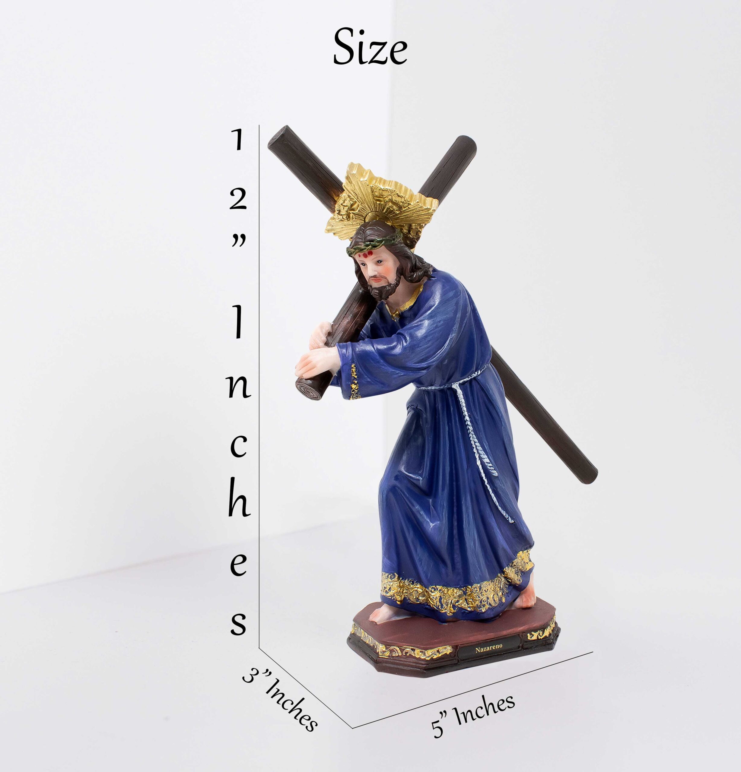 MrcjSales - Nazarene Religious Statue | Multiple Sizes | Detailed Quality | Ideal for Home, Church, Gifts, and Prayer