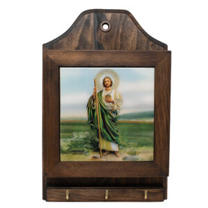 MrcjSales Saint Judes Key/Mail Box Holder | Holds Everyday Items | Hang Anywhere | Ideal Gift