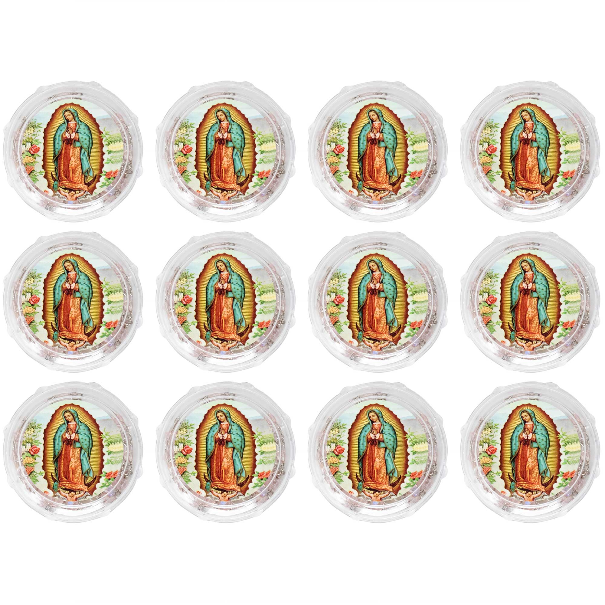 Our Lady of Guadalupe - Pink Crystal - Rosary