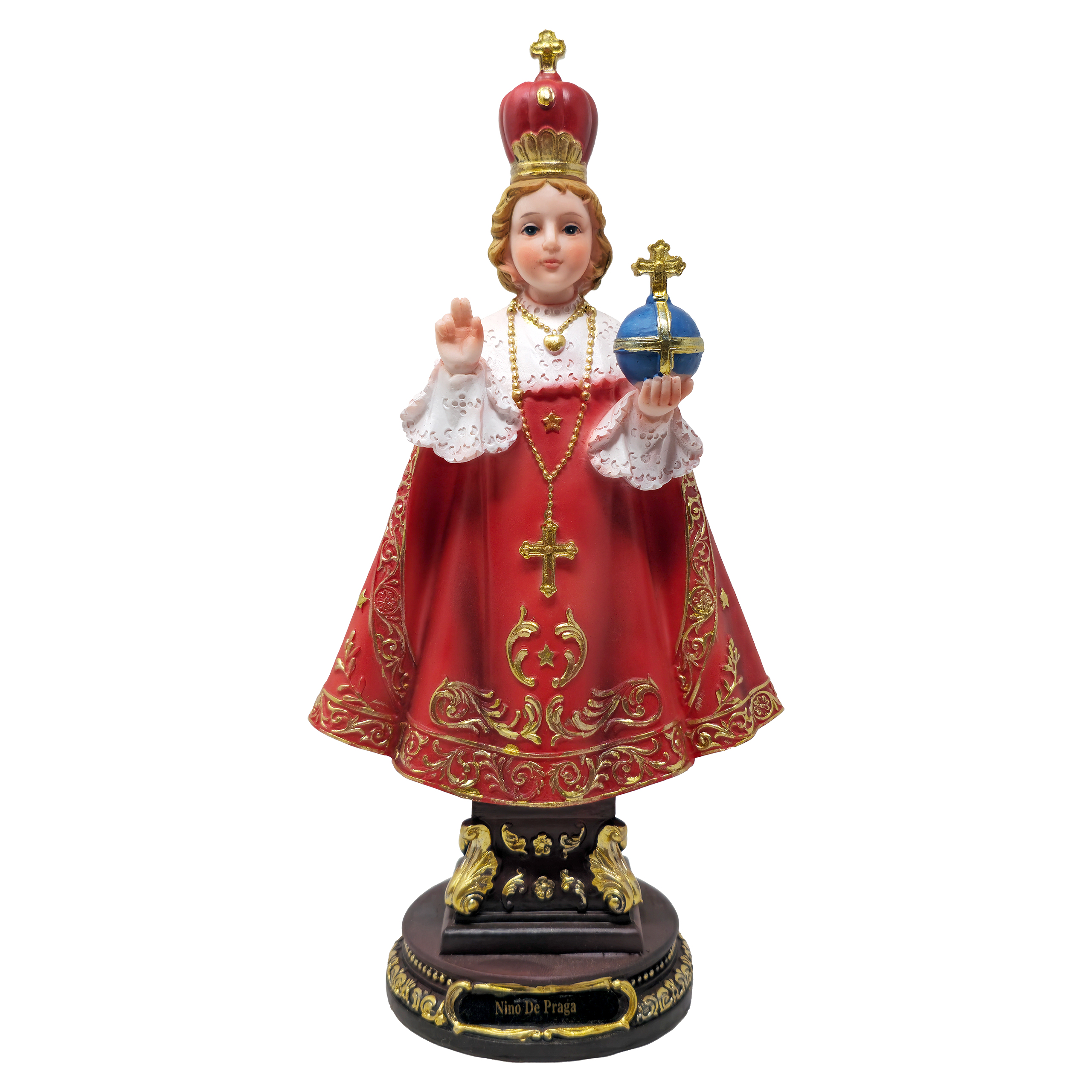 MrcjSales Infant of Prague Statue | Multiple Sizes | Realistic Design | Quality Resin | Spanish Name | Ideal for Church, Home Decor, Gifts