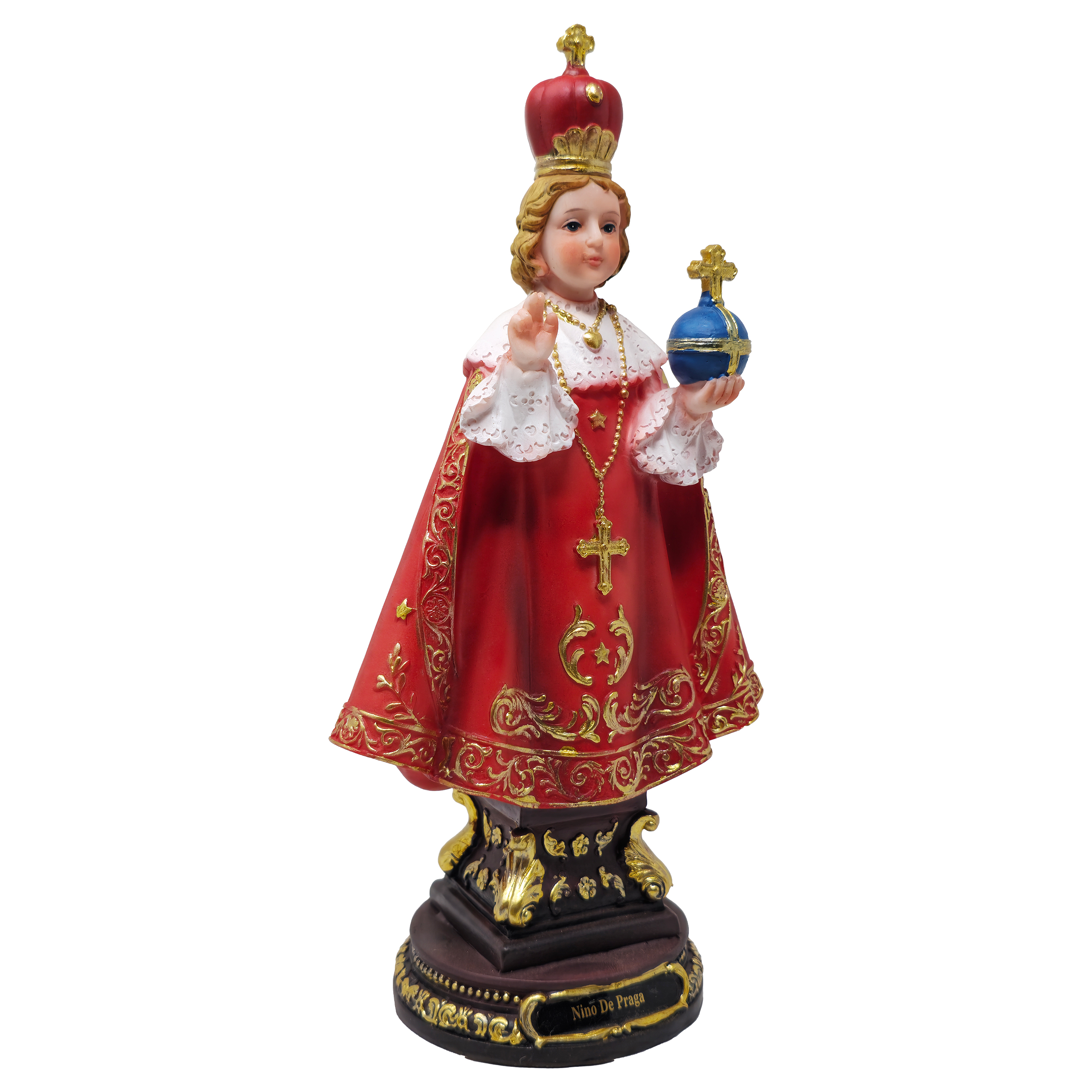 MrcjSales Infant of Prague Statue | Multiple Sizes | Realistic Design | Quality Resin | Spanish Name | Ideal for Church, Home Decor, Gifts