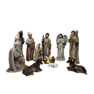 Nativity Set 12 Piece 12 Inch High Quality Resin Masterpiece Meaningful Christmas Tradition Multipurpose Decor - Mrcjsales