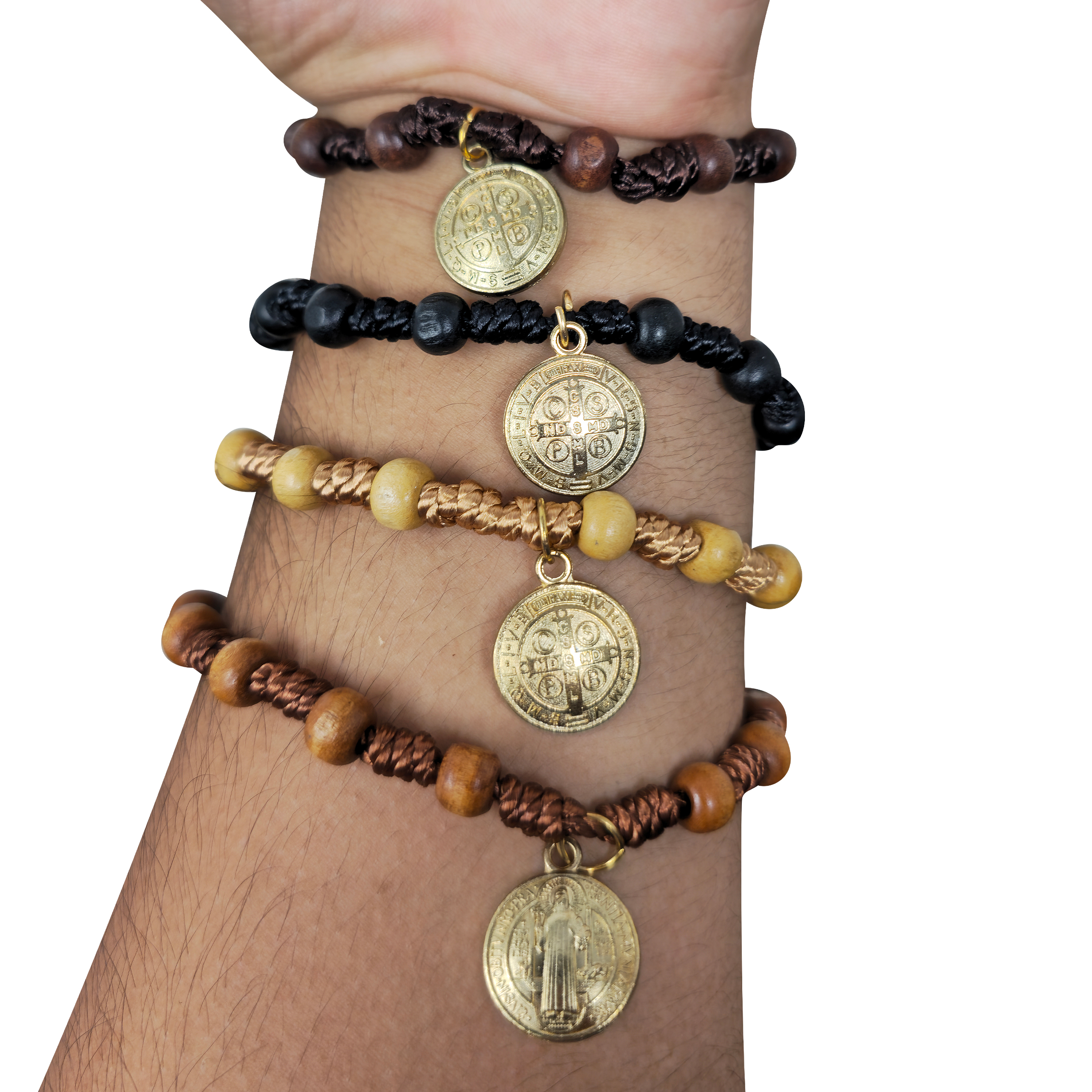 Saint benedict - San Bentio religious Bracelet - Multi-color