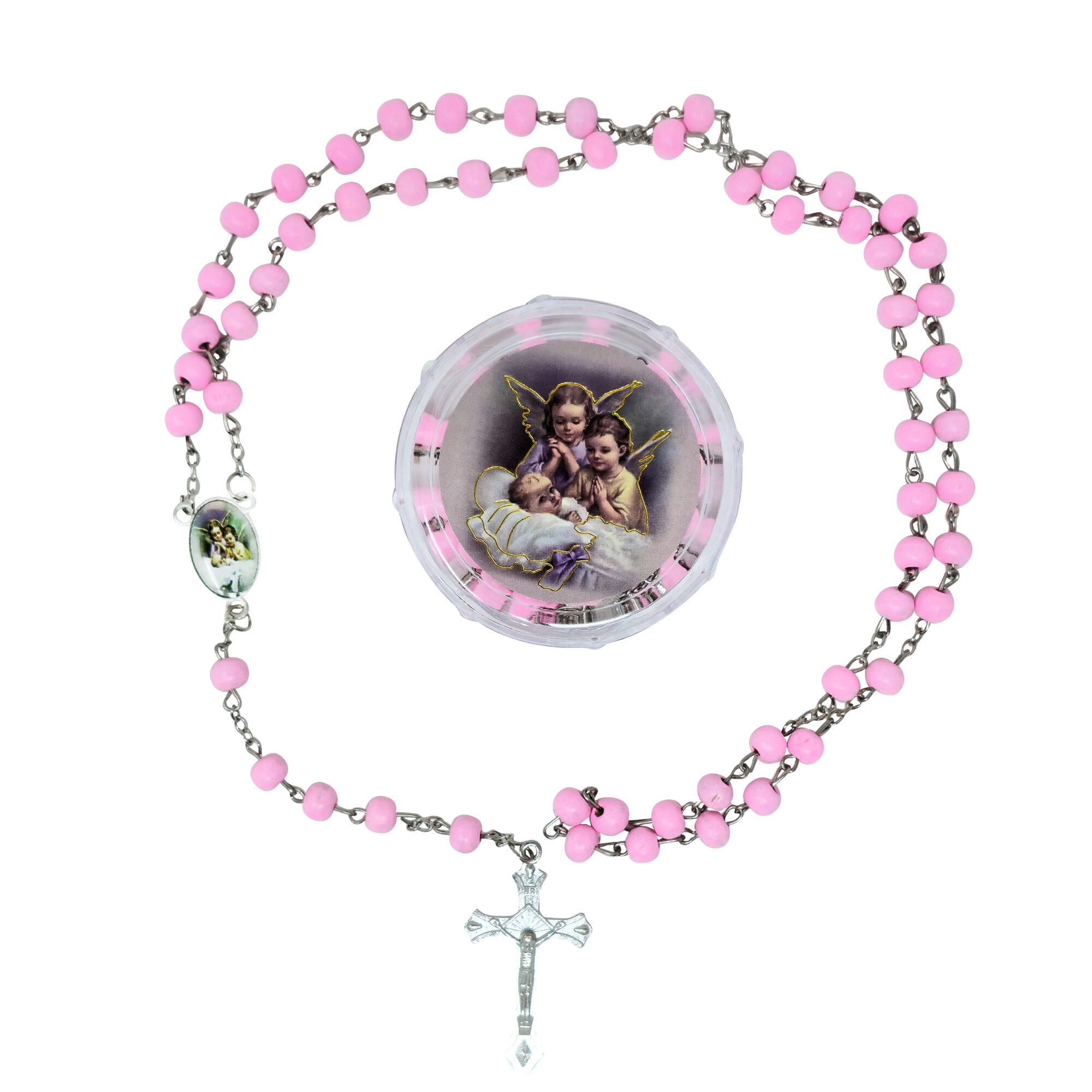 First Communion Rosary #2 - Pink