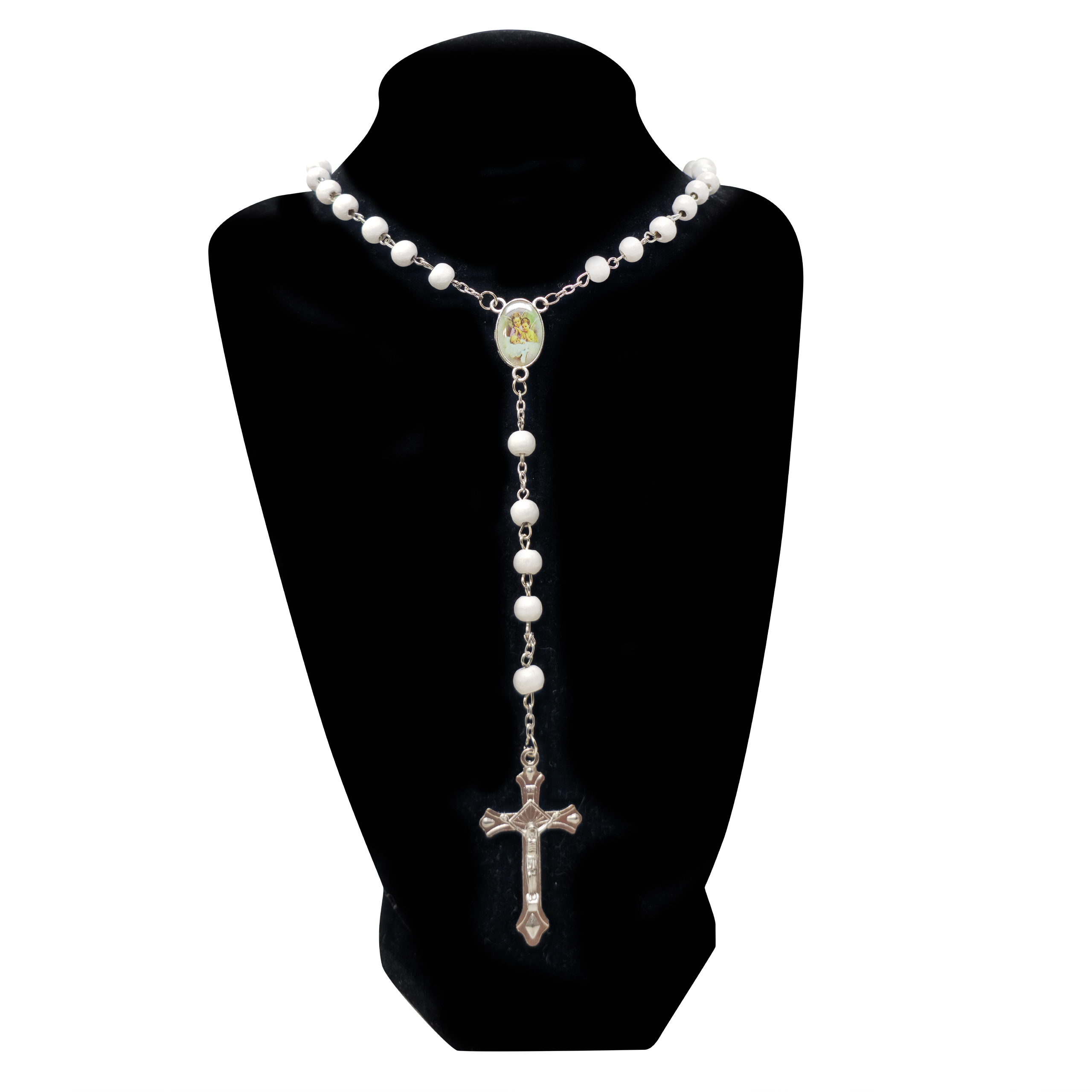 First Communion Rosary #4 - White