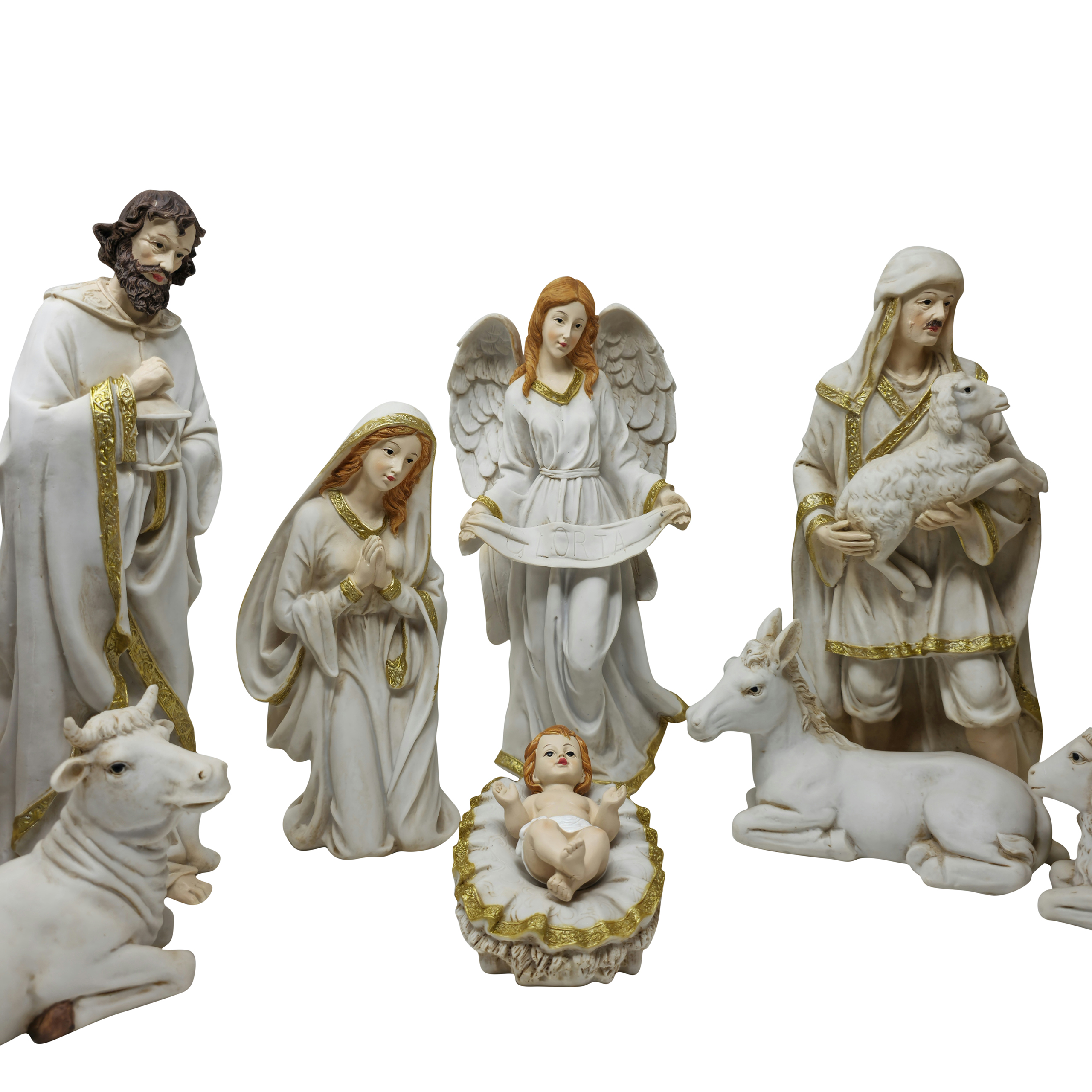 MrcjSales Nativity Set | High-Quality Resin | 12-Piece Masterpiece | Meaningful Christmas Tradition | Multipurpose Set | Exceptional Detail Design | Ideal for Devotion and Reflection Nativity Set #11