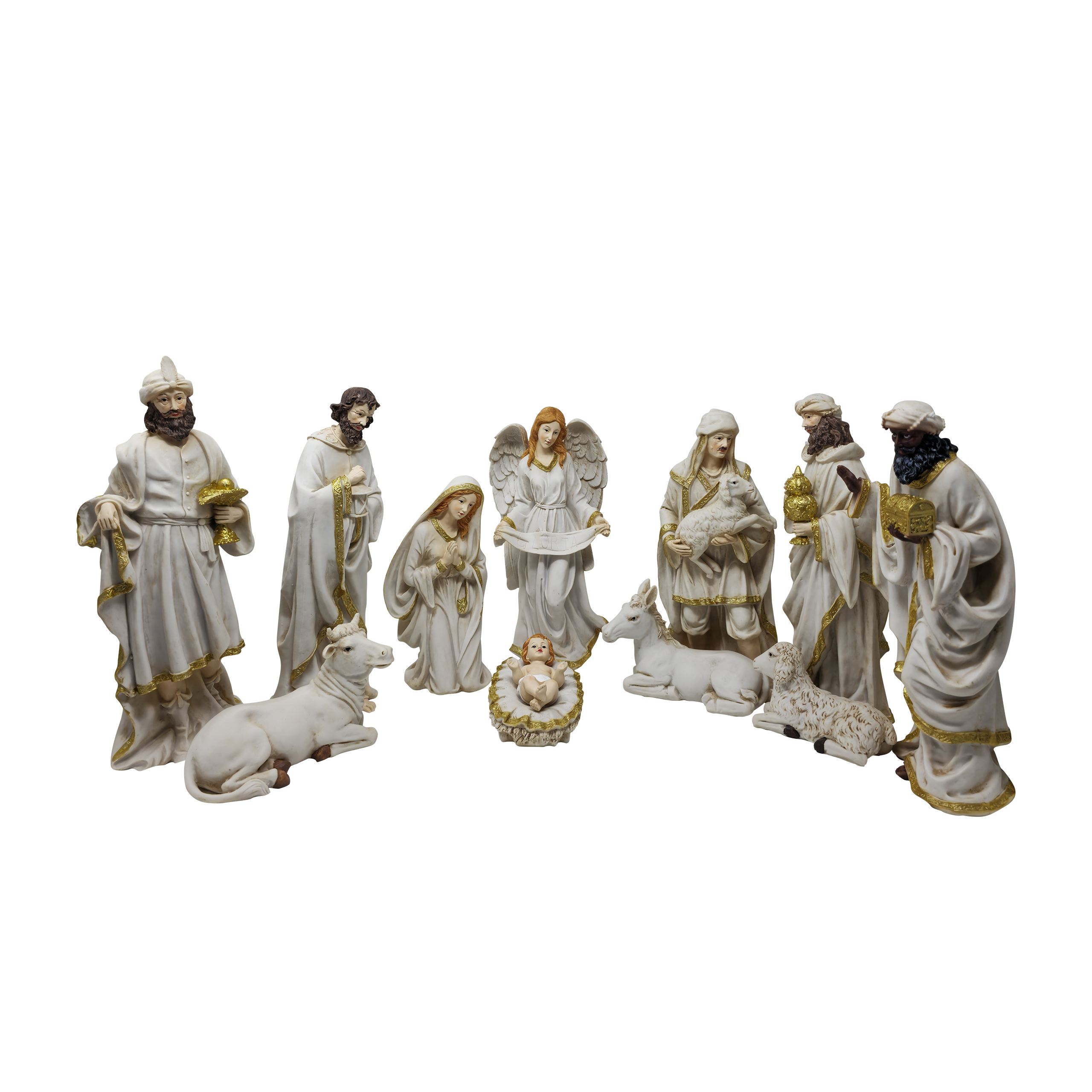 MrcjSales Nativity Set | High-Quality Resin | 12-Piece Masterpiece | Meaningful Christmas Tradition | Multipurpose Set | Exceptional Detail Design | Ideal for Devotion and Reflection Nativity Set #11