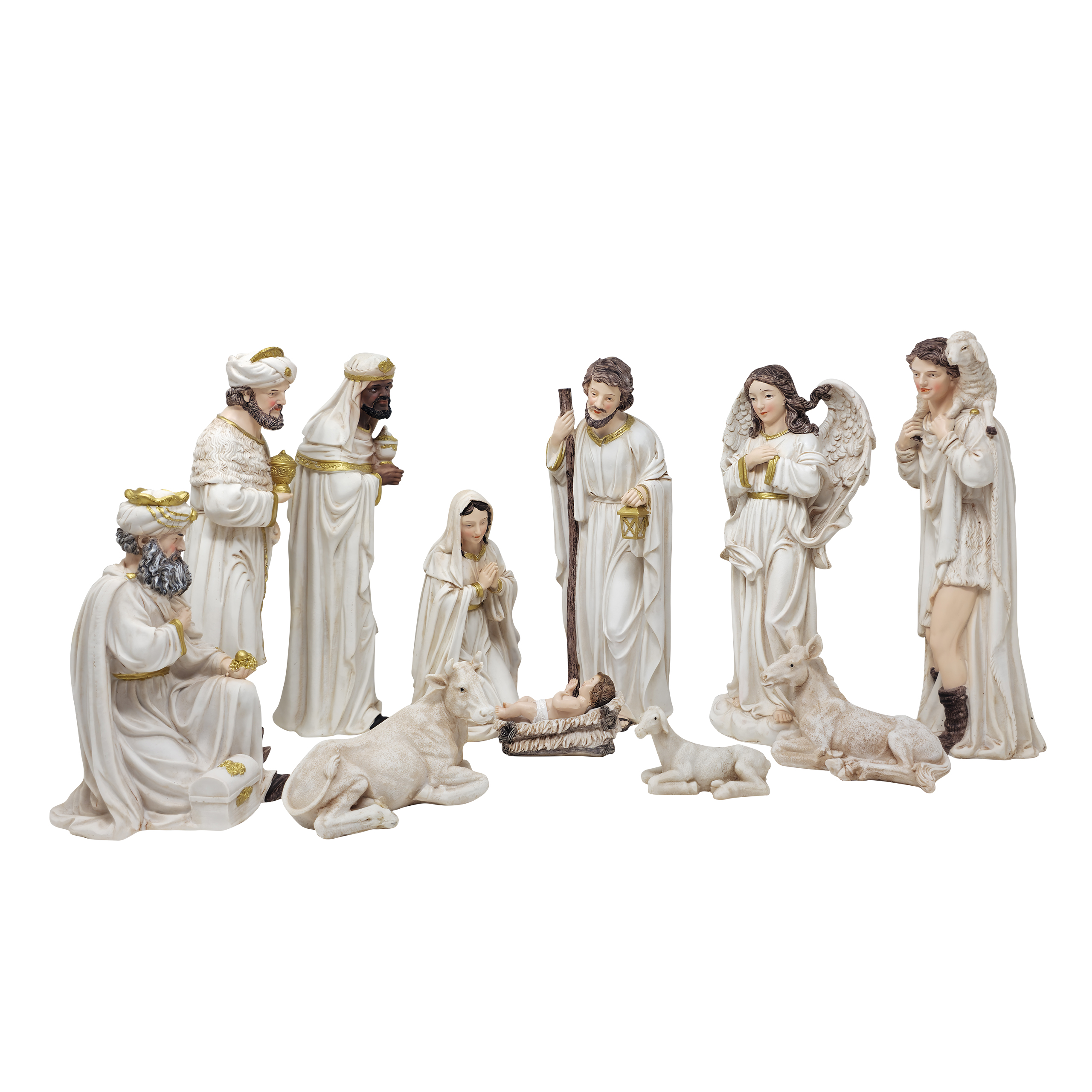 MrcjSales Nativity Set | High-Quality Resin | 12-Piece Masterpiece | Meaningful Christmas Tradition | Multipurpose Set | Exceptional Detail Design | Ideal for Devotion and Reflection Nativity Set #9