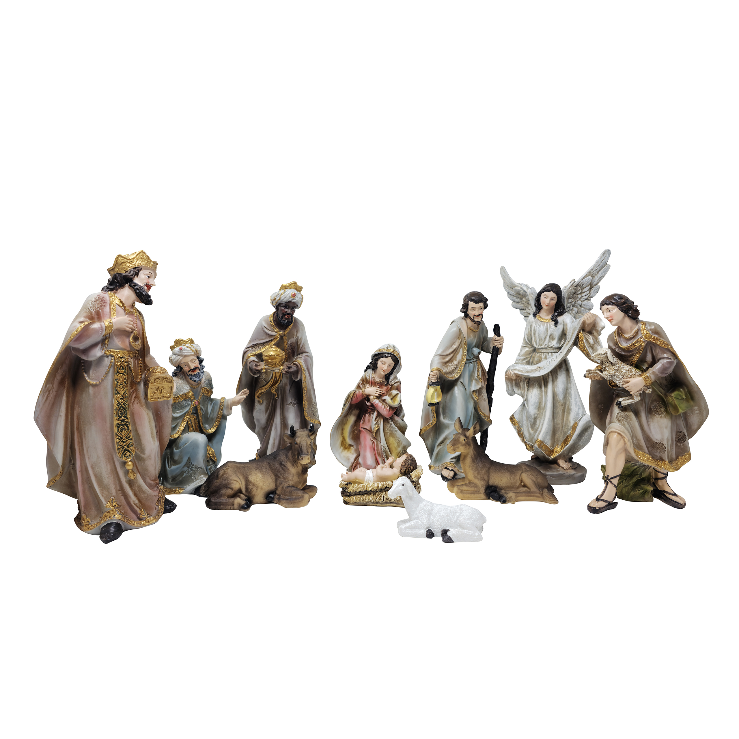 MrcjSales Nativity Set | High-Quality Resin | 12-Piece Masterpiece | Meaningful Christmas Tradition | Multipurpose Set | Exceptional Detail Design | Ideal for Devotion and Reflection Nativity Set #7