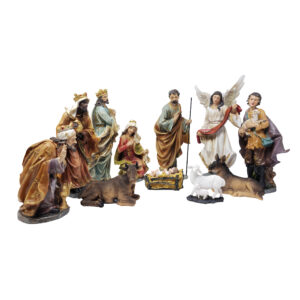 MrcjSales Nativity Set | High-Quality Resin | 12-Piece Masterpiece | Meaningful Christmas Tradition | Multipurpose Set | Exceptional Detail Design | Ideal for Devotion and Reflection Nativity Set #6