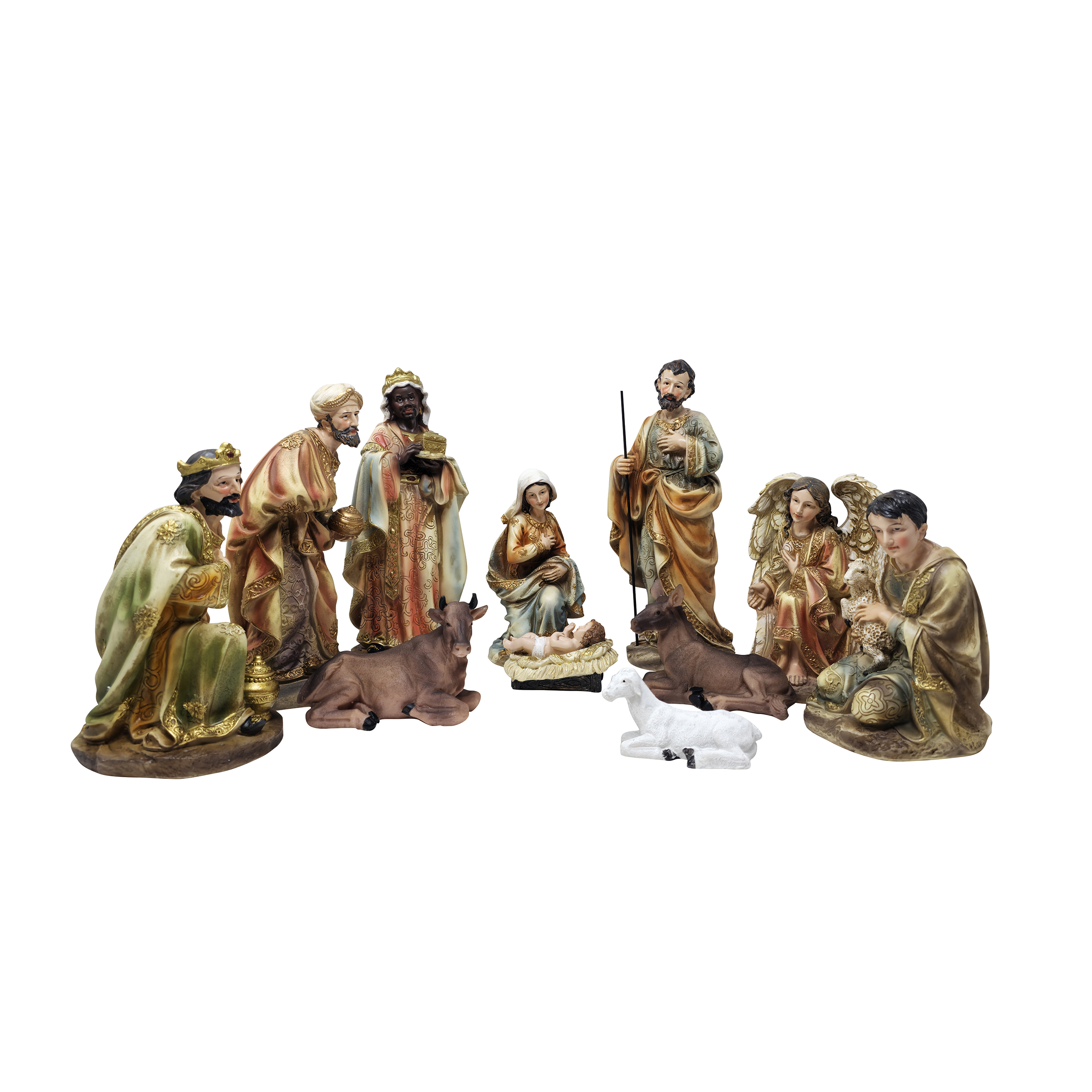 MrcjSales Nativity Set | High-Quality Resin | 12-Piece Masterpiece | Meaningful Christmas Tradition | Multipurpose Set | Exceptional Detail Design | Ideal for Devotion and Reflection Nativity Set #5