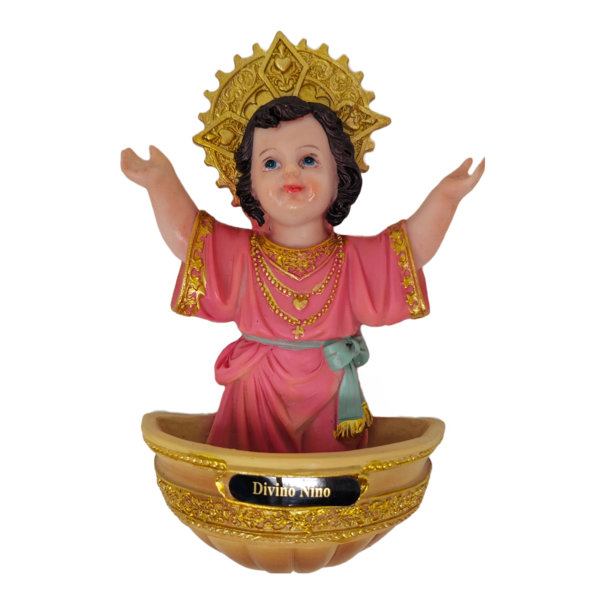 Divine Child - Divino Nino Wall Plaque Holy Water Holder