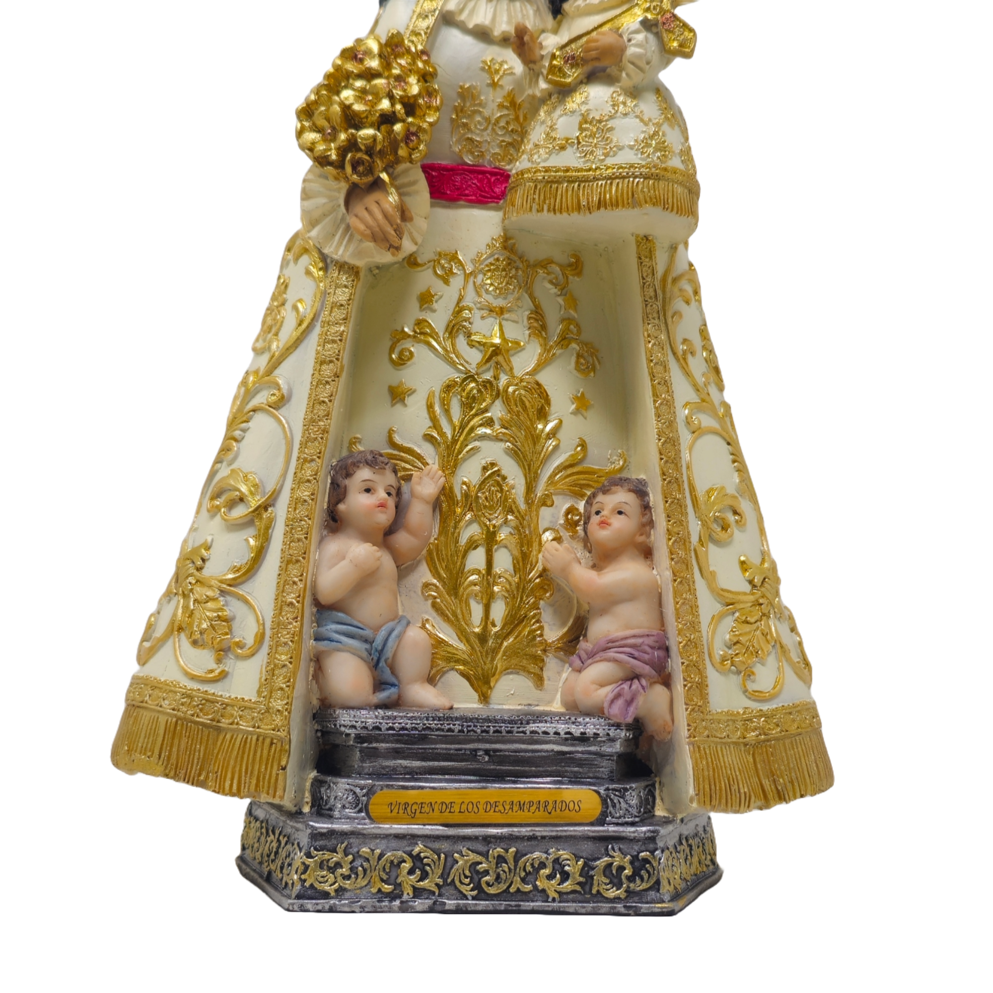 Virgen de los Desamparados 12-Inch Statue – Our Lady of the Forsaken, Resin Material, Ideal for Home Decor, Catholic Gifts, Church Altars