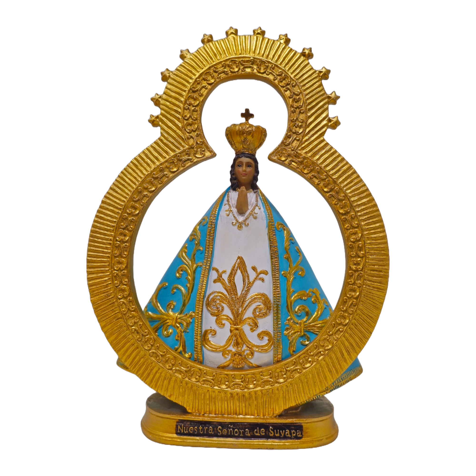 Nuestra Señora de Suyapa 12" Statue – Resin Material, Detailed Design, Patroness of Honduras, Catholic, Religious Gifts,