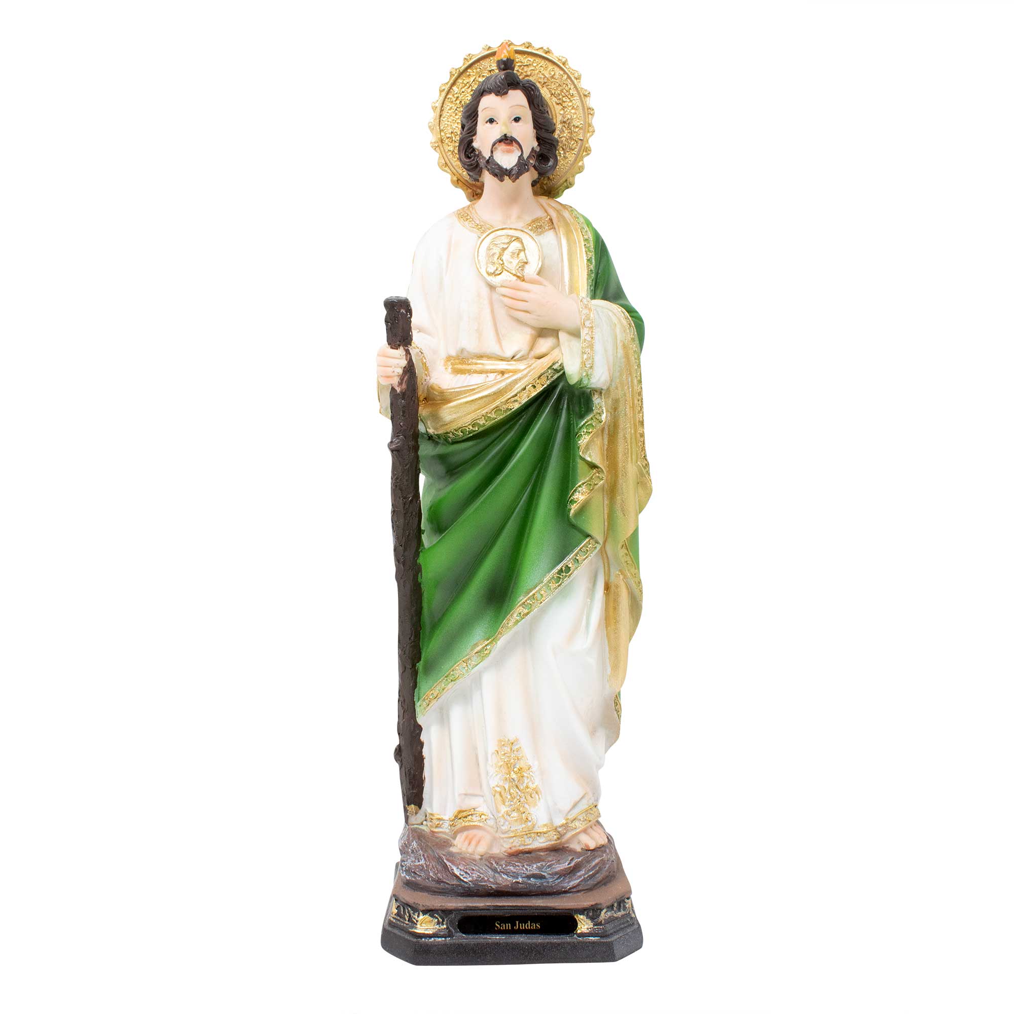 12-Inch Saint Jude Thaddeus Statue (San Judas Tadeo) - Patron Saint of Impossible Causes - Religious Figurine for Home Altar & Spiritual Decor