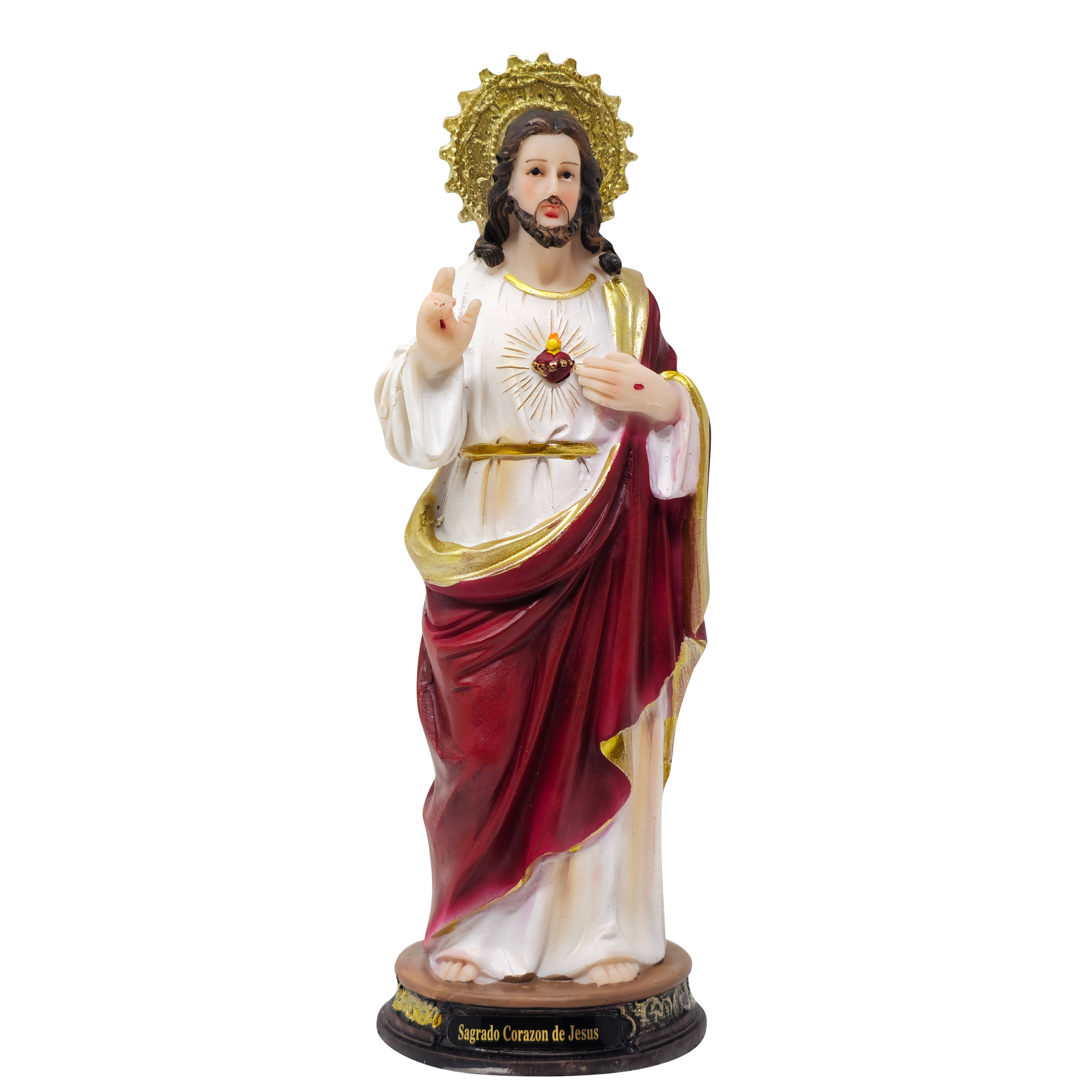 Sacred Heart of Jesus Statue - Sagrado Corazon de Jesus 12 inch