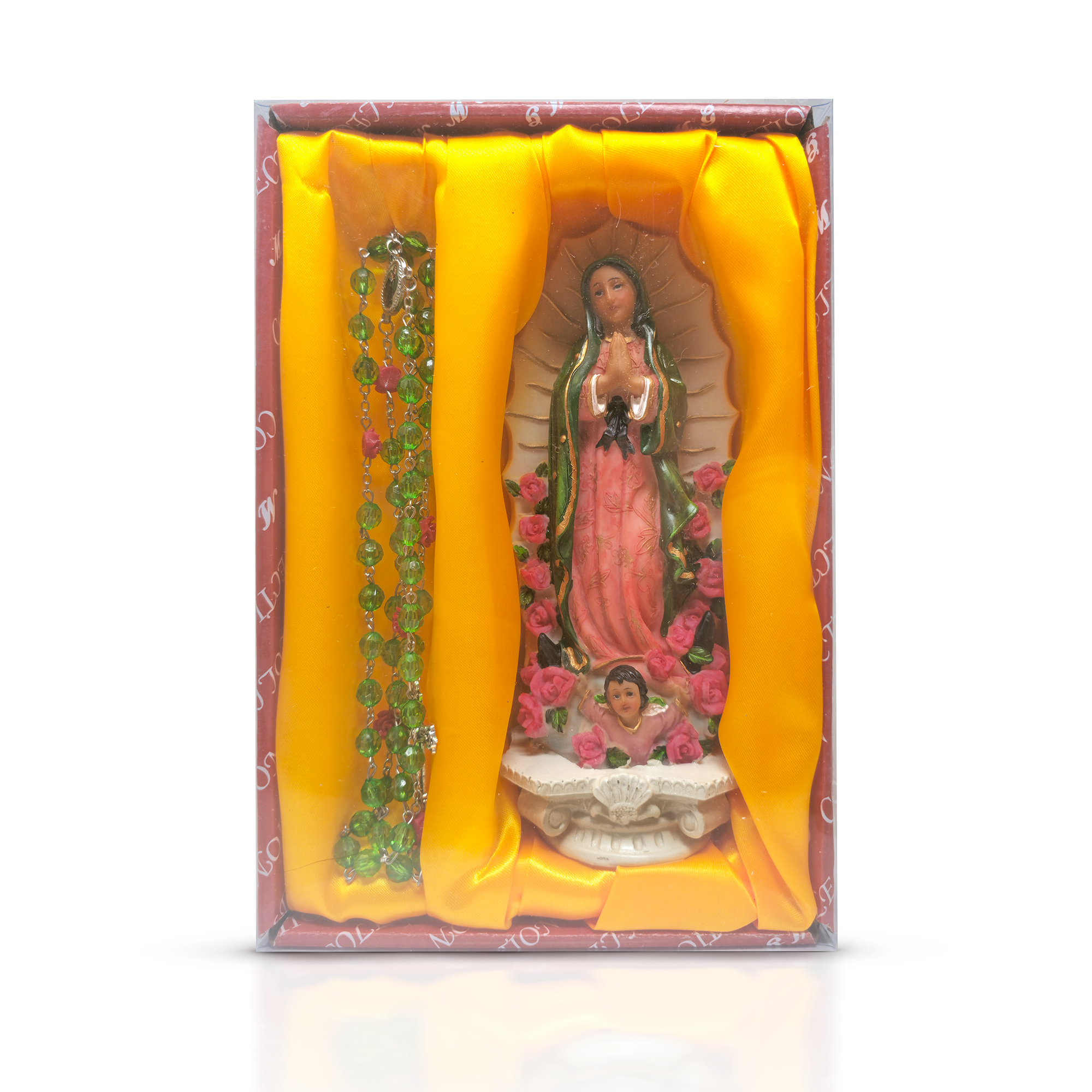 Lady of Guadalupe Statue – Virgen de guadalupe 8-Inch Religious Figurine – Durable Resin for Home Altar, Prayer Space, or Gift