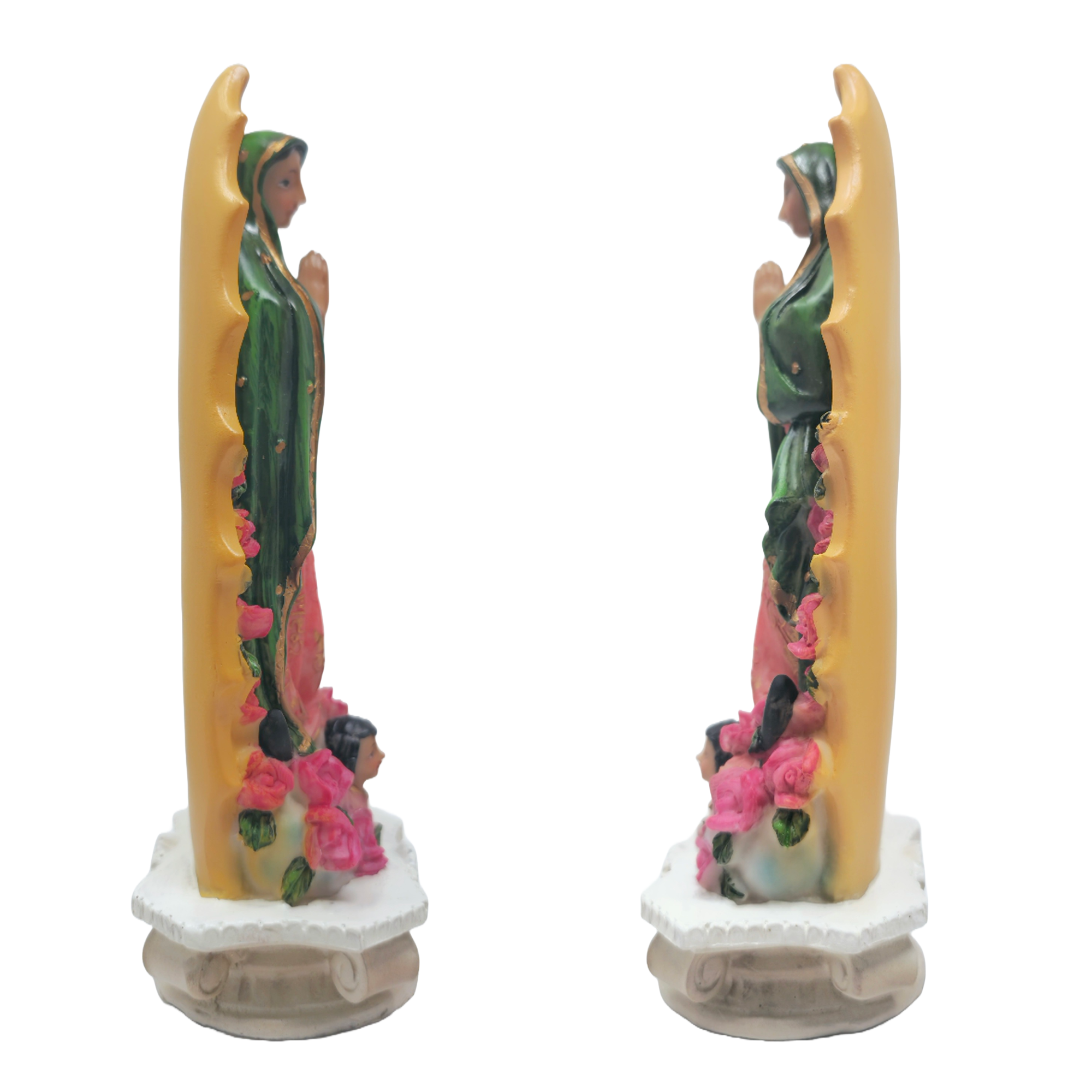 Lady of Guadalupe Statue – Virgen de guadalupe 8-Inch Religious Figurine – Durable Resin for Home Altar, Prayer Space, or Gift